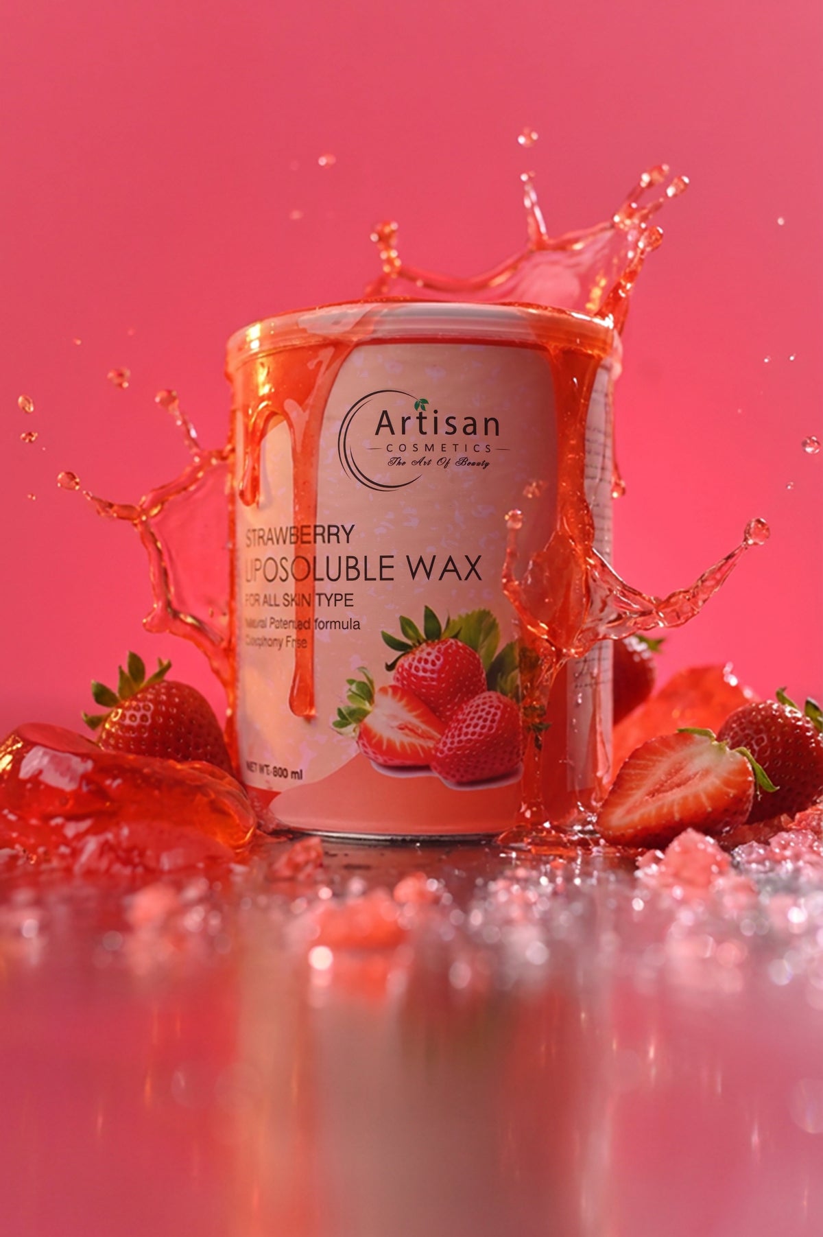 Artisan Strawberry Hard Wax – 800 ml