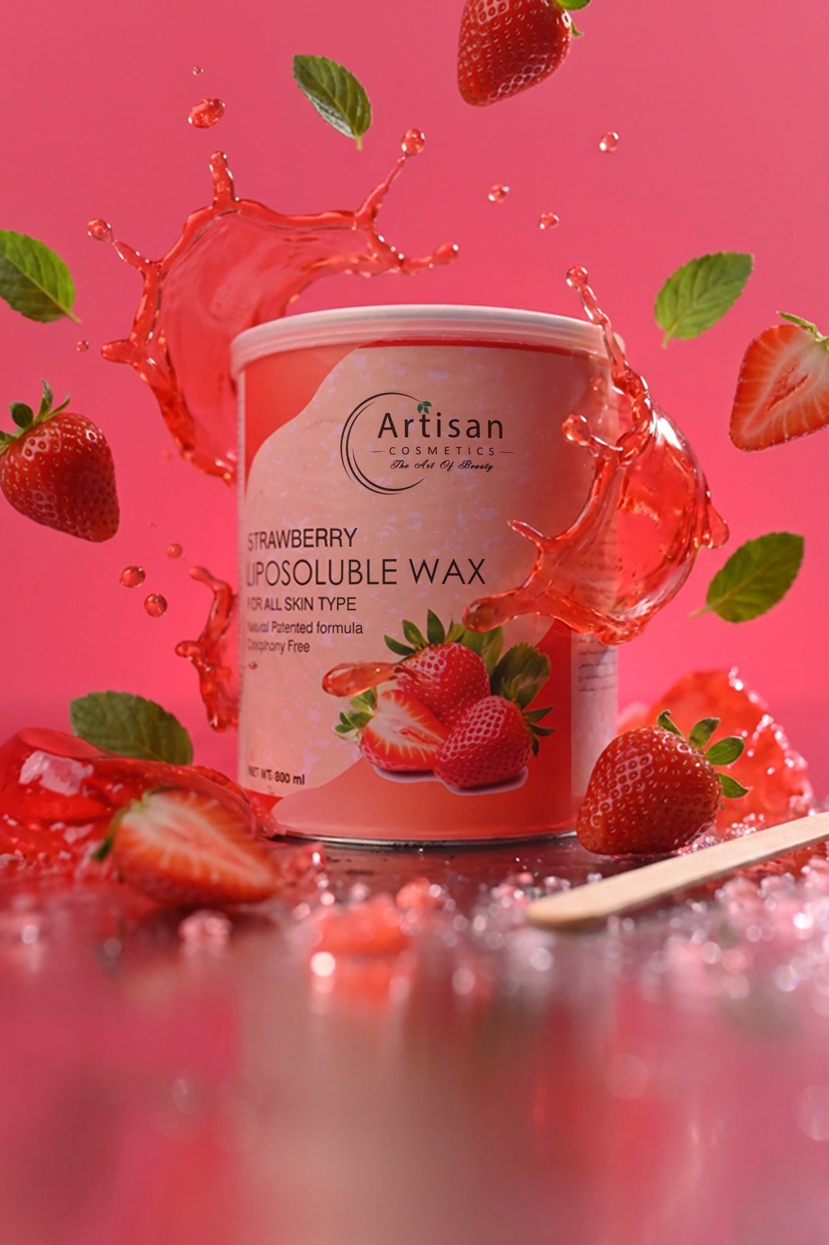 Artisan Strawberry Hard Wax – 800 ml