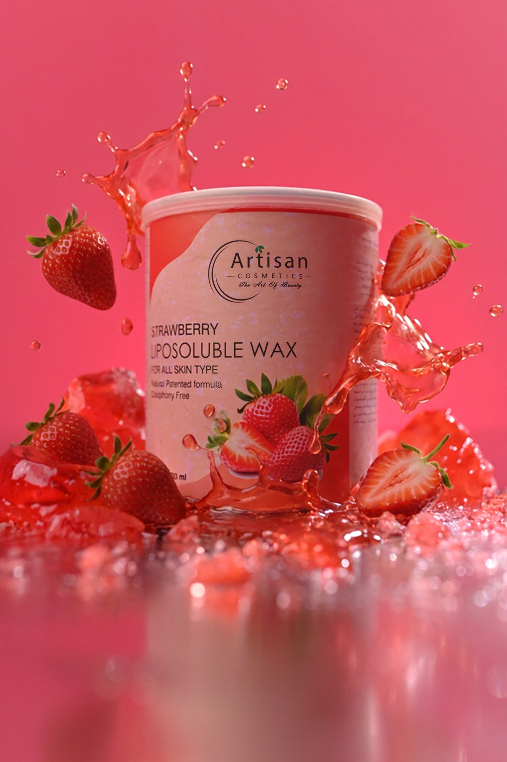 Artisan Strawberry Hard Wax – 800 ml