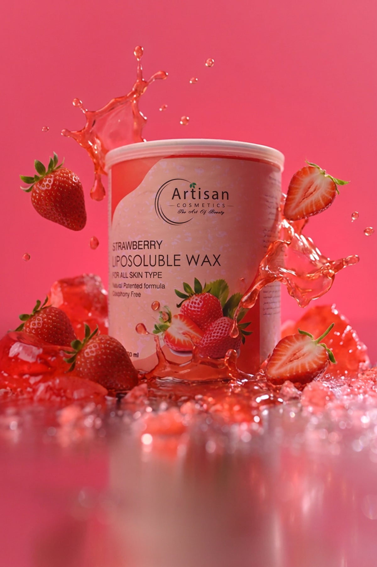 Artisan Strawberry Hard Wax – 800 ml