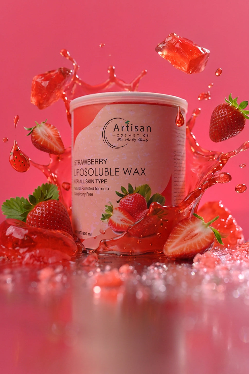 Artisan Strawberry Hard Wax – 800 ml
